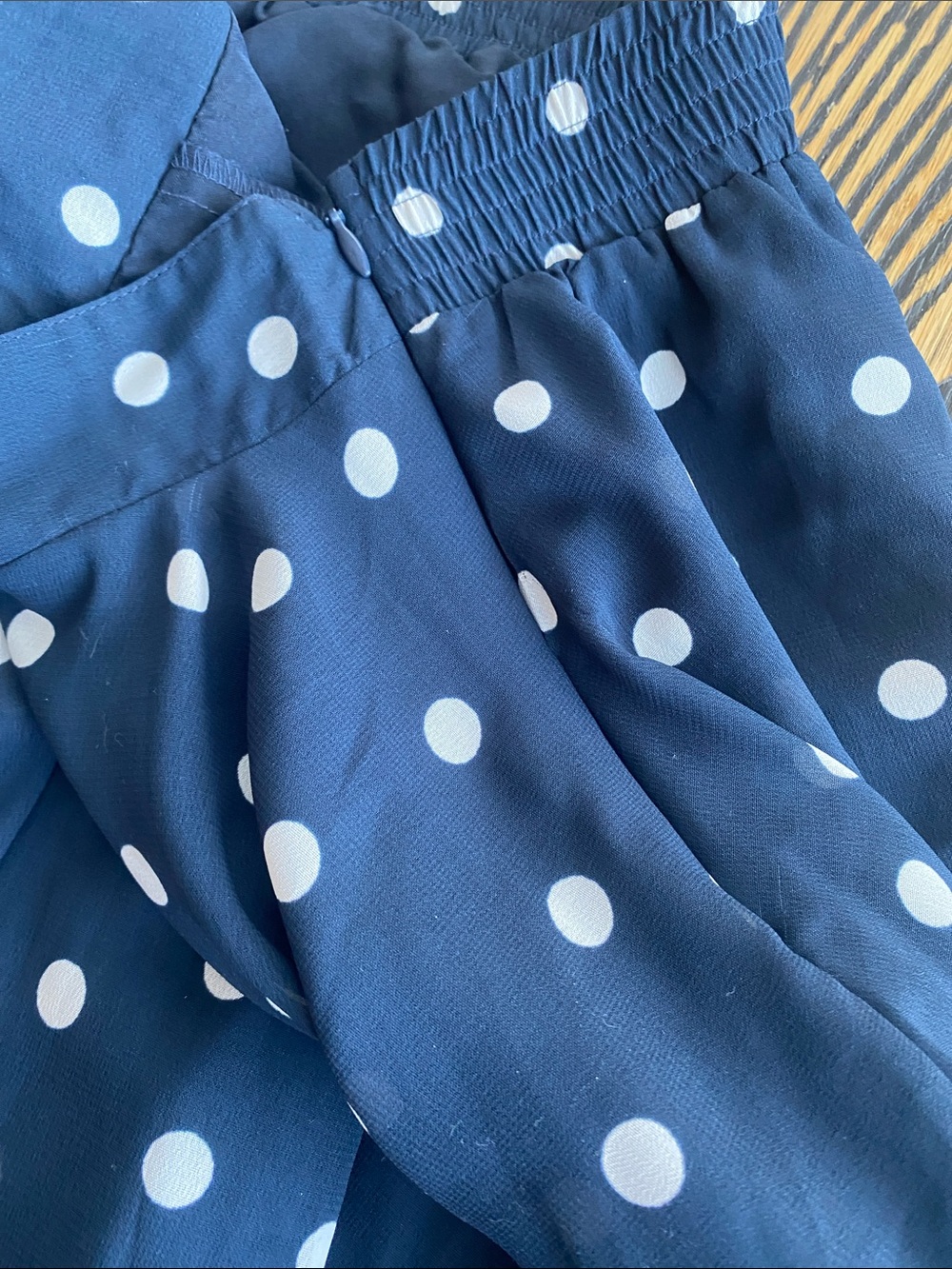 Maison Jules Navy Polka Dot Circle Skirt - Picture 3 of 7